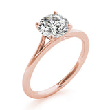 Lab Grown Round Solitaire Engagement Ring