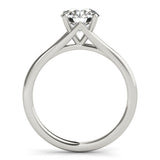 Lab Grown Round Solitaire Engagement Ring