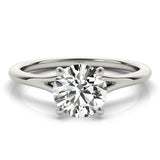 Lab Grown Round Solitaire Engagement Ring