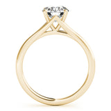 Lab Grown Round Solitaire Engagement Ring