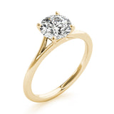 Lab Grown Round Solitaire Engagement Ring