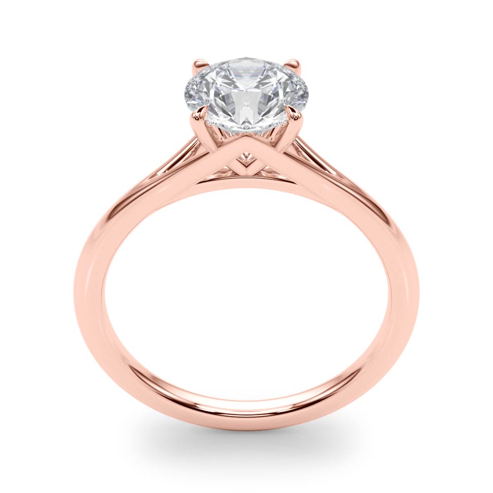 Lab Grown Round Solitaire Engagement Ring