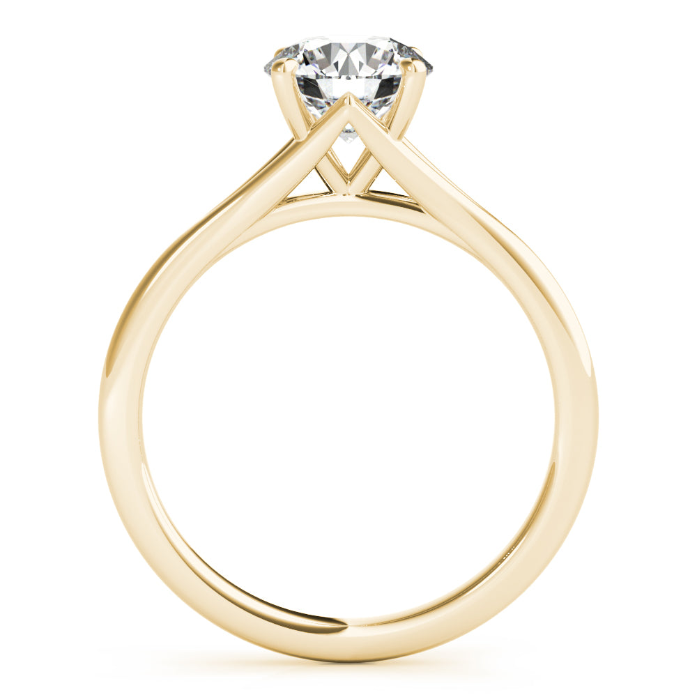 Lab Grown Round Solitaire Engagement Ring