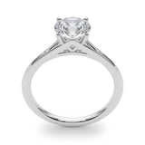 Lab Grown Round Solitaire Engagement Ring