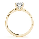 Twisted Solitaire Engagement Ring