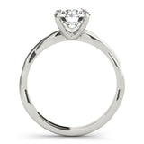 Twisted Solitaire Engagement Ring