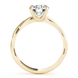 Twisted Solitaire Engagement Ring