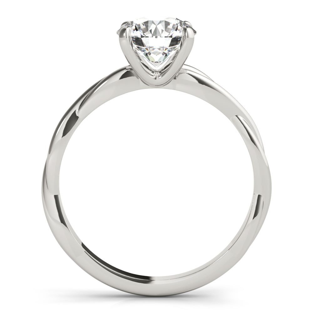 Lab Grown Twisted Solitaire Engagement Ring