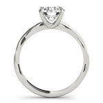 Lab Grown Twisted Solitaire Engagement Ring