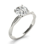 Lab Grown Twisted Solitaire Engagement Ring