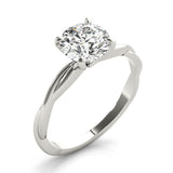 Lab Grown Twisted Solitaire Engagement Ring