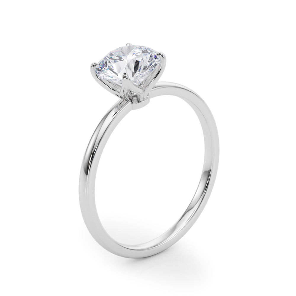 Round Solitaire Engagement Ring