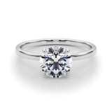 Lab Grown Round Solitaire Engagement Ring