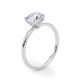 Lab Grown Round Solitaire Engagement Ring