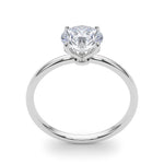 Lab Grown Round Solitaire Engagement Ring