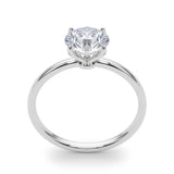 Lab Grown Round Solitaire Engagement Ring