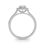 Vintage Inspired Oval Halo Engagement Ring