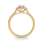 Vintage Inspired Oval Halo Engagement Ring