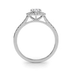 Vintage Inspired Oval Halo Engagement Ring