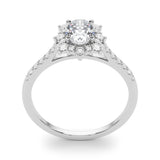 Vintage Inspired Oval Halo Engagement Ring