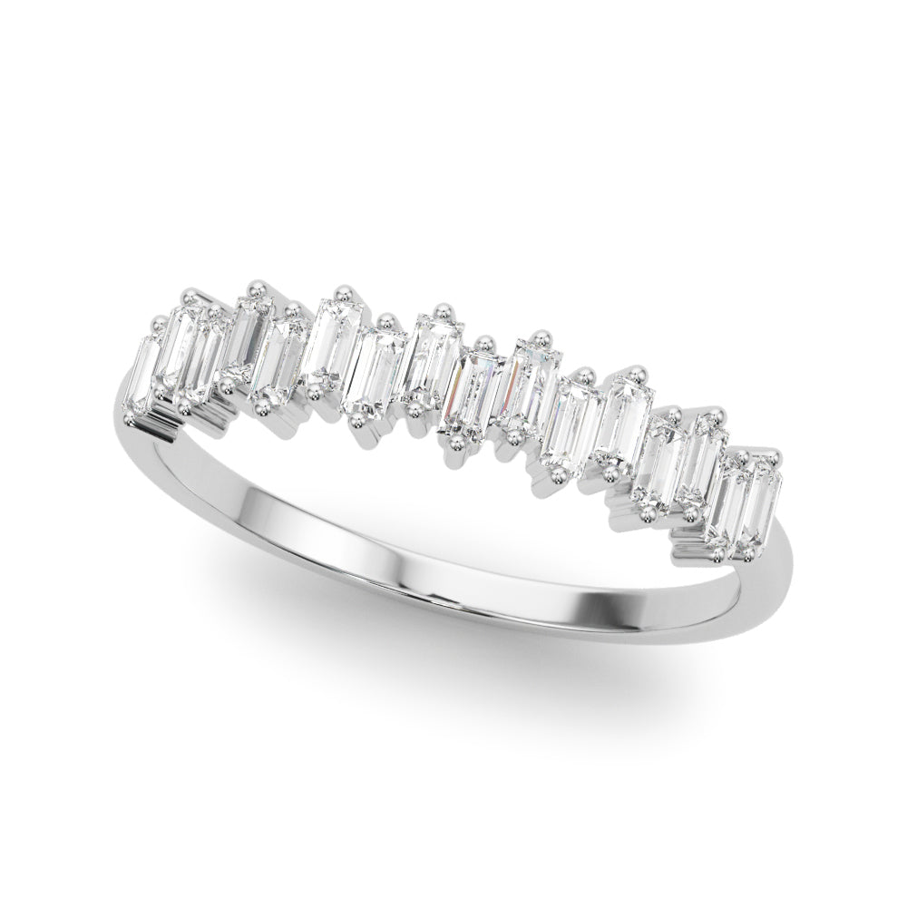 Lab Grown Diamond Fancy Shape Baguette Stackable Wedding Bands