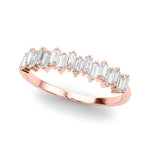 Lab Grown Diamond Fancy Shape Baguette Stackable Wedding Bands