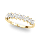 Lab Grown Diamond Fancy Shape Baguette Stackable Wedding Bands