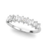 Lab Grown Diamond Fancy Shape Baguette Stackable Wedding Bands