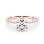 6-Prong Single Row Round Engagement Ring