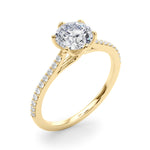 6-Prong Single Row Round Engagement Ring