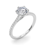 6-Prong Single Row Round Engagement Ring
