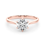 Solitaire Round Engagement Rings