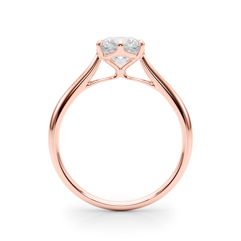 Solitaire Round Engagement Rings