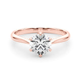 Solitaire Round Engagement Rings