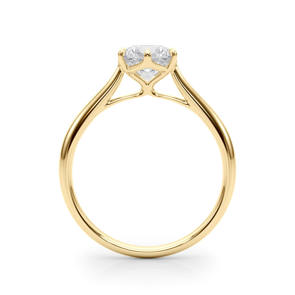 Solitaire Round Engagement Rings