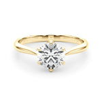 Solitaire Round Engagement Rings