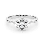 Solitaire Round Engagement Rings