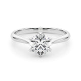 Solitaire Round Engagement Rings