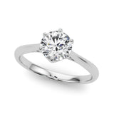 Solitaire Round Engagement Rings