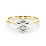 Solitaire Round Engagement Rings