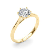 Solitaire Round Engagement Rings