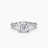 Solitaire with Eternity Pavé