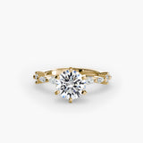 Solitaire with Eternity Pavé