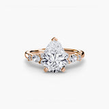 The Floral Accent Solitaire