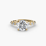 The Floral Accent Solitaire