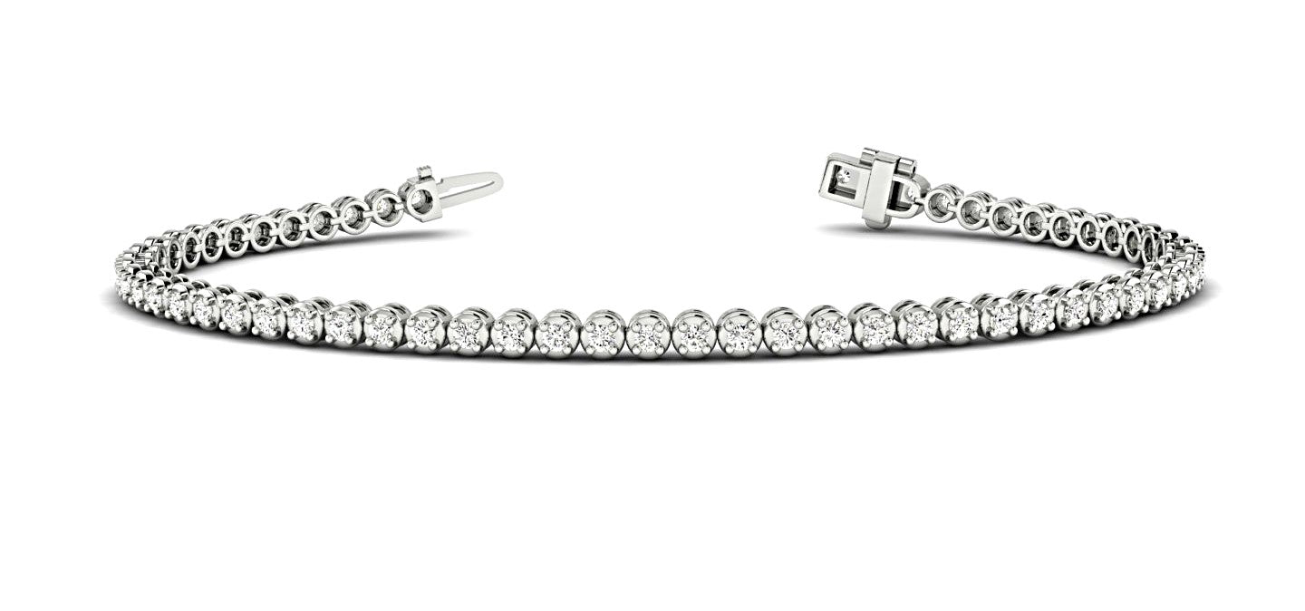 Natural Diamond 1 CTW Tennis Bracelet
