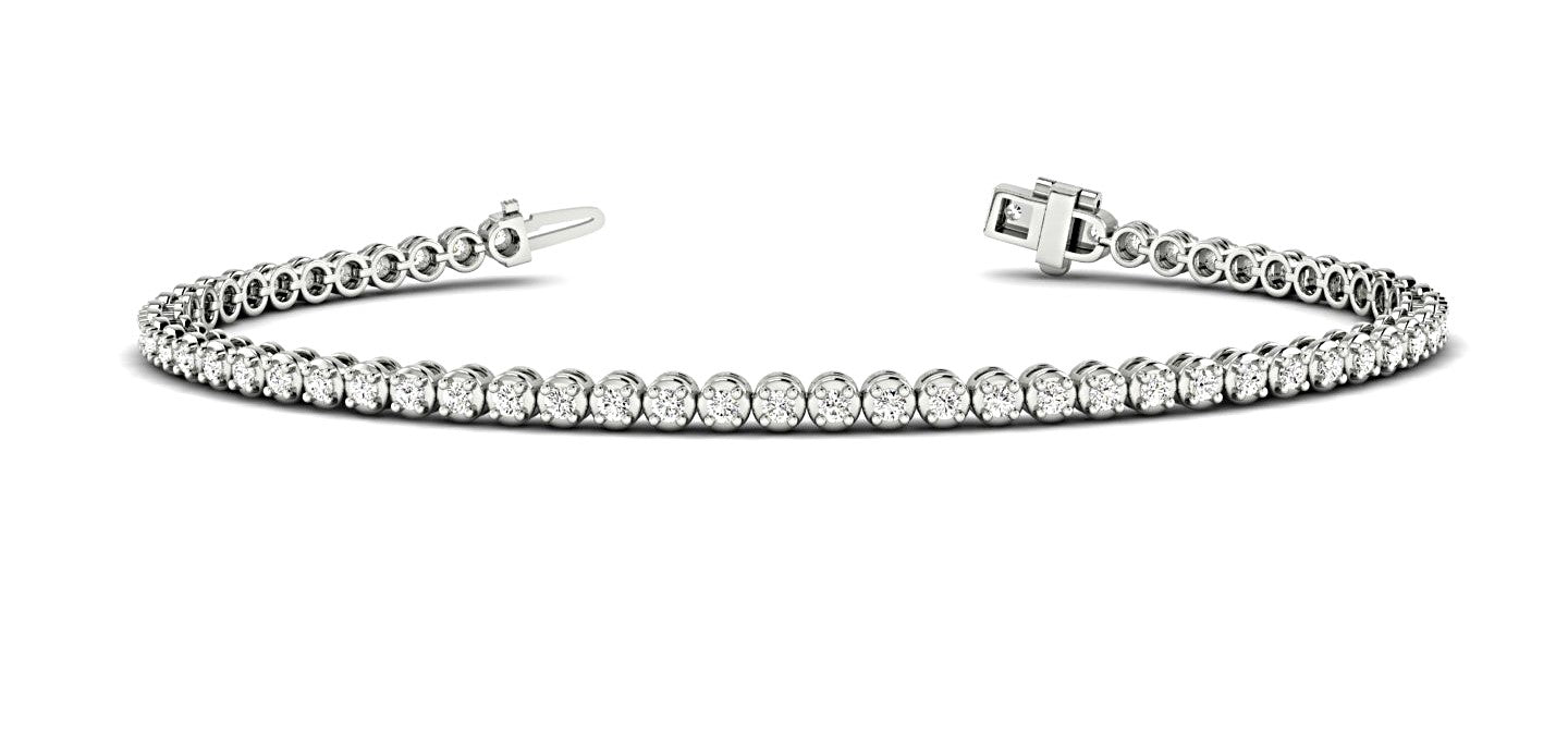 Natural Diamond 1 CTW Tennis Bracelet