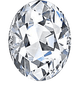 Oval cut diamond