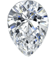 Pear cut diamond