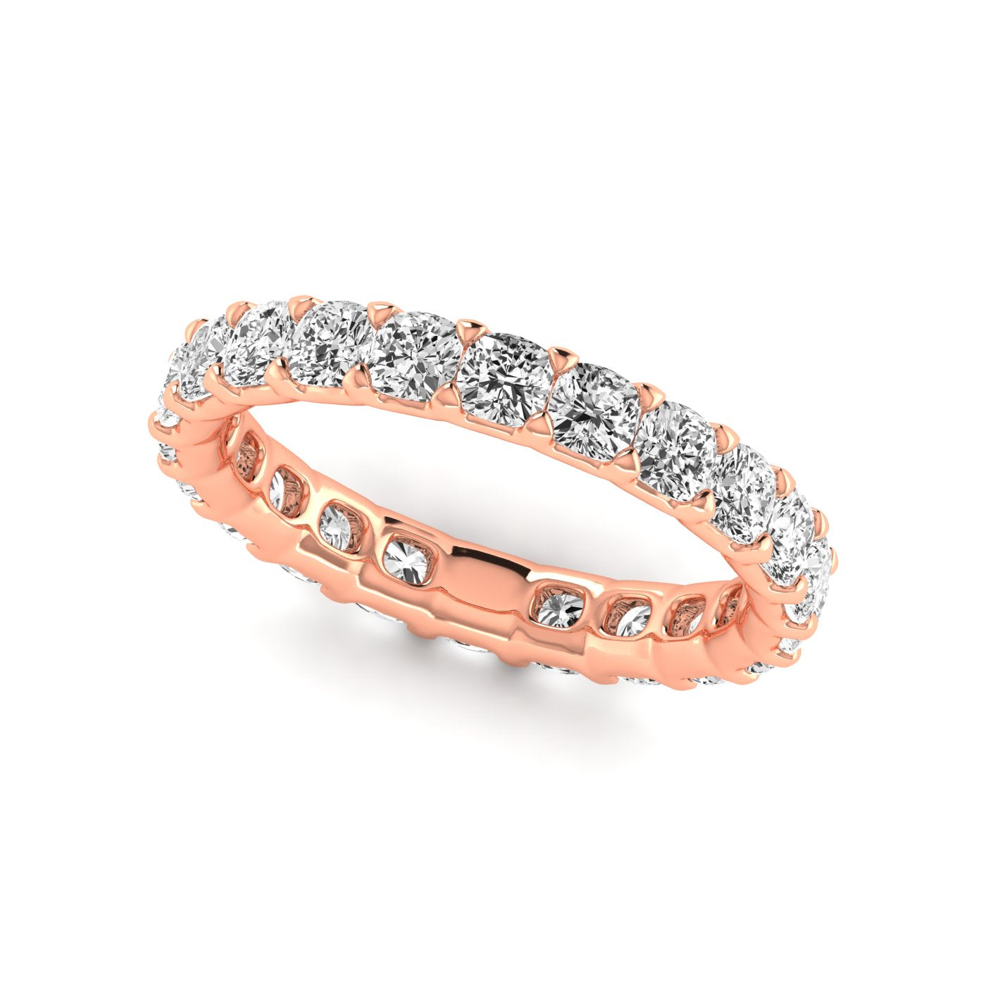 Lab Grown Diamond Full Eternity Cushion Wedding Ba